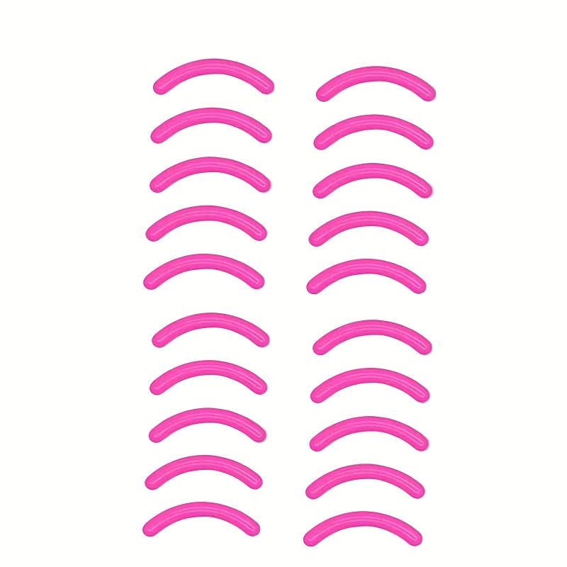 20pcs Silicone Eyelash Curler Replacement Pads For Eyelash Curler, Pink