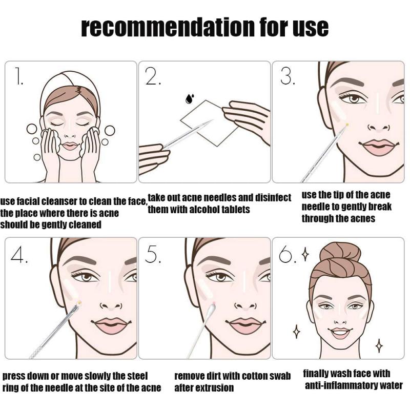 Acne Needle Set Double Headed Blackhead Beauty