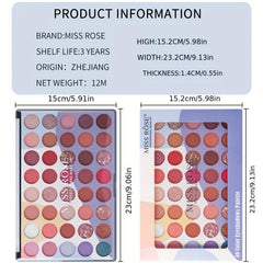 Matte Pearlescent Eye Shadow Palette Gradient Colors for Smudge Makeup