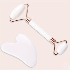 Gua Sha Scraping Board & Facial Massage Roller Set