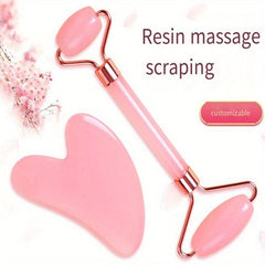 Gua Sha Scraping Board & Facial Massage Roller Set