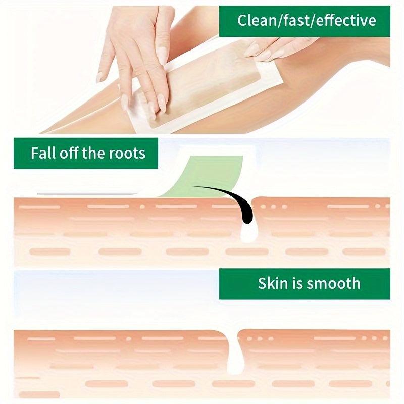 Wax Strips Hair Removal Waxing Kit for Women 40 Counts