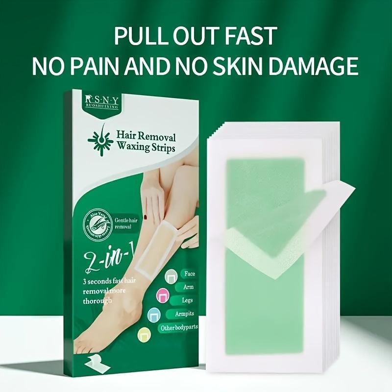 Wax Strips Hair Removal Waxing Kit for Women 40 Counts