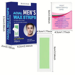 30PCS Body Wax Strips Painless Hair Removal With Wet Tissues
