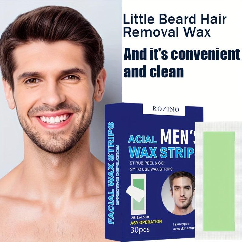 30PCS Body Wax Strips Painless Hair Removal With Wet Tissues