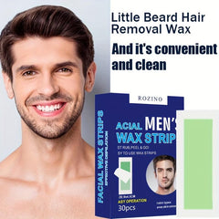 30PCS Body Wax Strips Painless Hair Removal With Wet Tissues