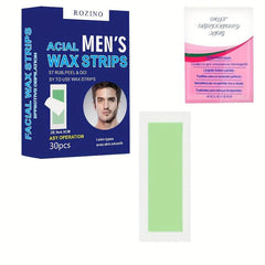 30PCS Body Wax Strips Painless Hair Removal With Wet Tissues