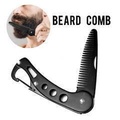 Stainless Steel Folding Beard Comb Anti Static Comb