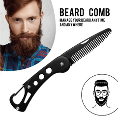 Stainless Steel Folding Beard Comb Anti Static Comb
