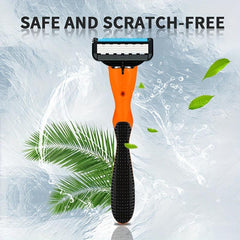 5-Layer Manual Safety Razor Stainless Steel Blades Shaving Set Replacement