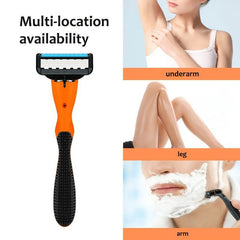5-Layer Manual Safety Razor Stainless Steel Blades Shaving Set Replacement
