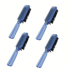 4pcs Colorful Plastic Handle Hair and Beard Brush Set Styling Accessories