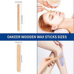 200 Pcs Wooden Wax Sticks for Hair Removal or Wood Craft