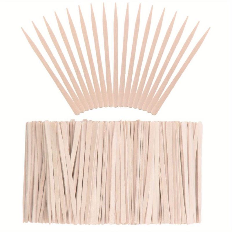 200 Pcs Wooden Wax Sticks for Hair Removal or Wood Craft