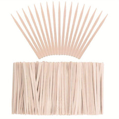 200 Pcs Wooden Wax Sticks for Hair Removal or Wood Craft