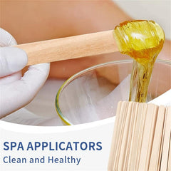 200 Pcs Wooden Wax Sticks for Hair Removal or Wood Craft