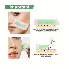 Body Wax Strips 20pcs Gentle Waxing Kit For Hair Removal