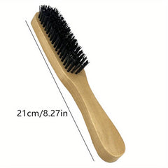 Men's Wooden Beard Brush with Firm Bristles