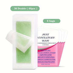 Facial Body Wax Strips Hypoallergenic All Skin Types Lip Hair Removal Wax Strip