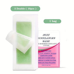 Facial Body Wax Strips Hypoallergenic All Skin Types Lip Hair Removal Wax Strip