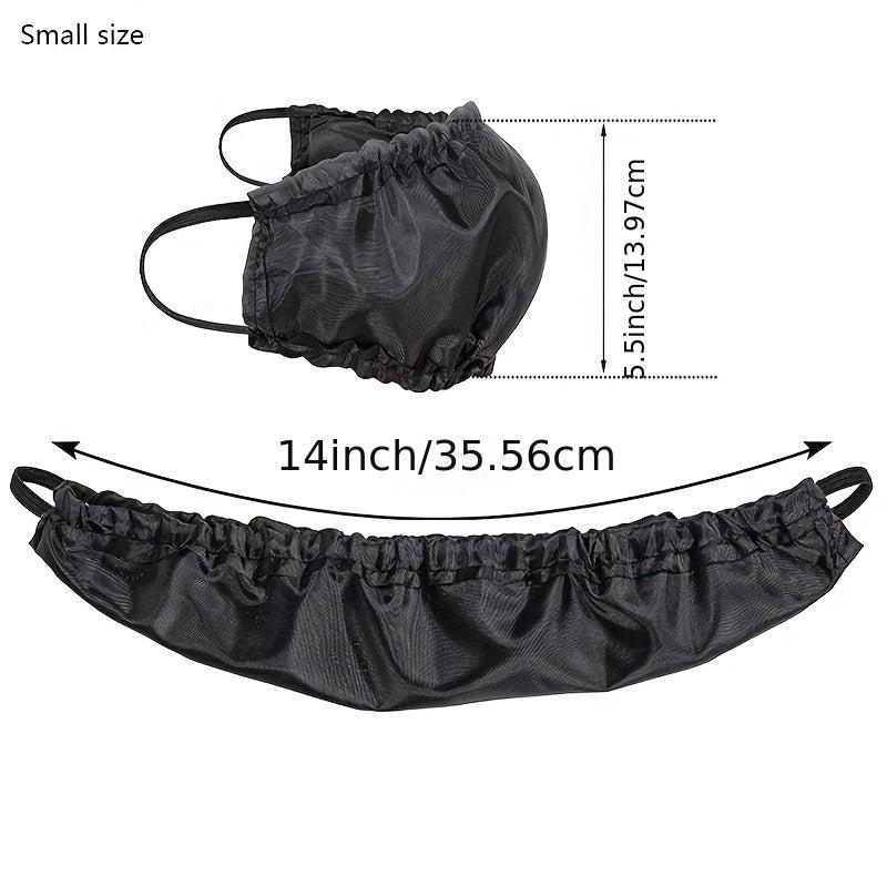 Men Beard Bib Covers Soft Satin Facial Hair Apron Guard Bonnet