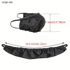 Men Beard Bib Covers Soft Satin Facial Hair Apron Guard Bonnet
