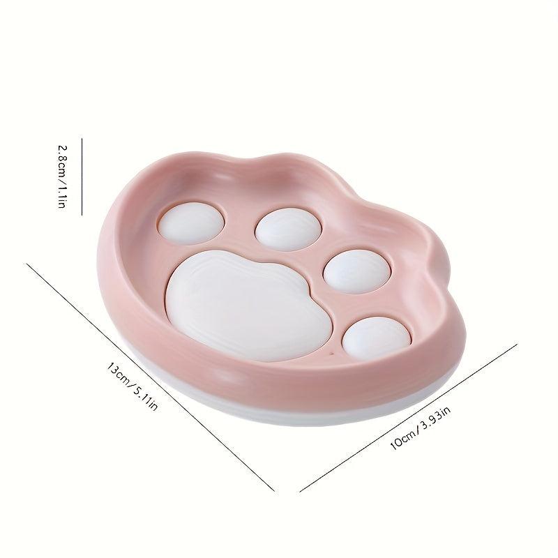 Cat Claw Punch Wall Hanging Soap Box Bathroom Toilet Storage Rack