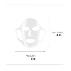 Silicone Facial Mask Prevents Evaporation and Moisturizes Skin