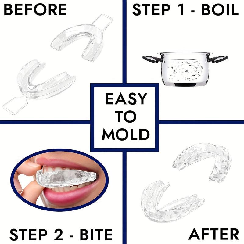 Custom Fit Teeth Whitening Trays BPA Latex Dental Guard Hygienic Case