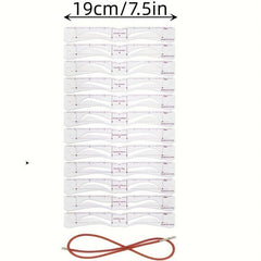 12PCS Eyebrow Stencils Kit Reusable Eyebrow Shaper Template With Strap