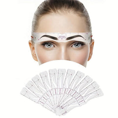 12PCS Eyebrow Stencils Kit Reusable Eyebrow Shaper Template With Strap