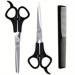 3pcs Hair Scissors Comb Set Hair Cutting Shears Kit Hairdressing Tools