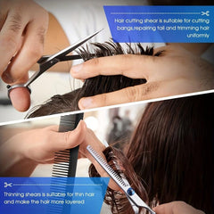 Professional Hairdressing Scissors Set 15-24 cm Barber Salon Home Use