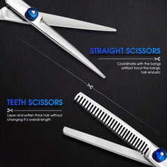 Professional Hairdressing Scissors Set 15-24 cm Barber Salon Home Use