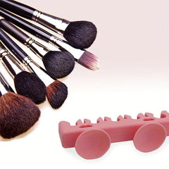 Portable Makeup Brush Holder Silicone Storage Rack