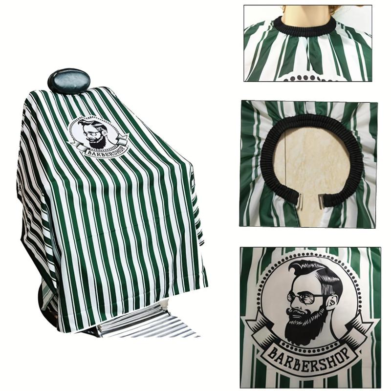 Striped Hairdressing Shawl Hair Cutting Cape