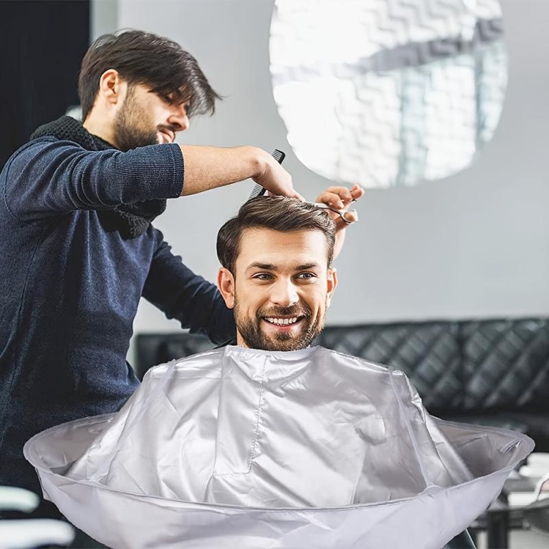 Professional Hair Cutting Cape with Umbrella for Salon and Home Use
