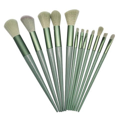 13 PCS Makeup Brush Set With Travel Makeup Bag Synthetic Foundation Face Powder