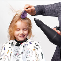 Kids Barber Cape Cartoon Cat Snap Closure Hair Cutting Salon Use