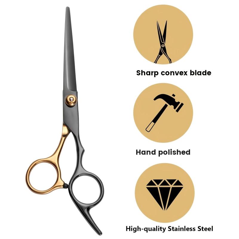 10 Pcs Stainless Steel Hair Cutting Scissors Set for Barber Home Use