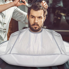 Grey Hair Cutting Apron Waterproof Haircut Cape