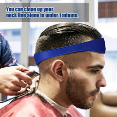 Curved Silicone Neckline Shaving Template for Haircutting