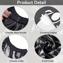 Waterproof Barber Salon Cape with Neck Duster & Styling Brush