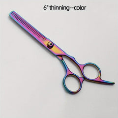 Professional Stainless Steel Hair Cutting Scissors Thinning Shears Golden Finish