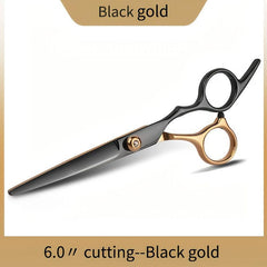 Professional Stainless Steel Hair Cutting Scissors Thinning Shears Golden Finish