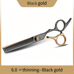 Professional Stainless Steel Hair Cutting Scissors Thinning Shears Golden Finish
