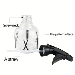 250ml Clear Misting Spray Bottle for Hair Styling Plants and Cleaning