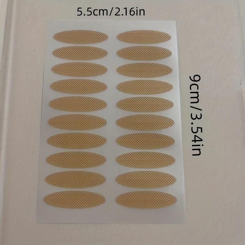 Invisible Double Eyelid Stickers 20 Sheets Transparent Lace S
