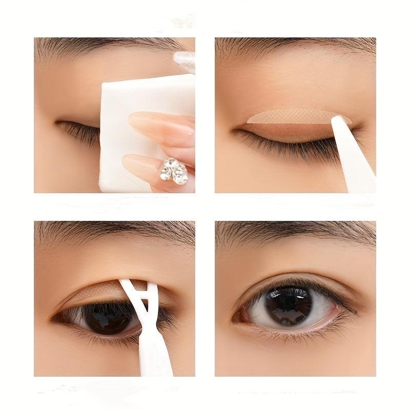 Invisible Double Eyelid Stickers 20 Sheets Transparent Lace S