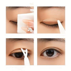 Invisible Double Eyelid Stickers 20 Sheets Transparent Lace S
